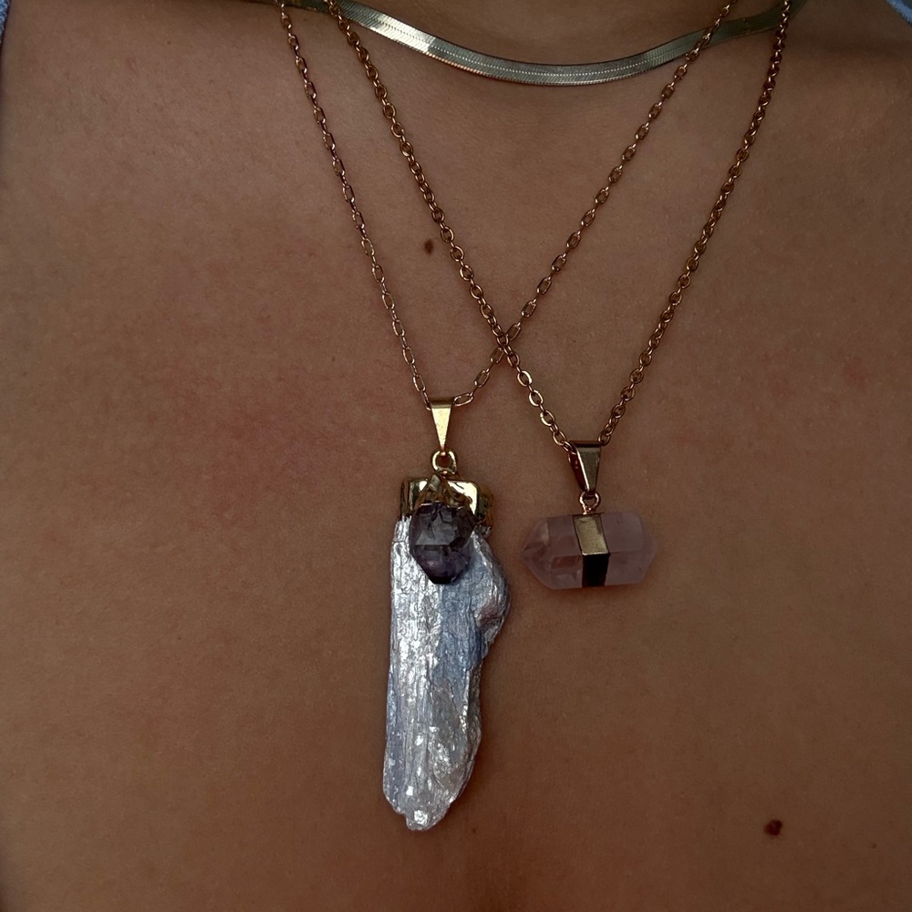 Blue Moon Aura- 1 Handmade Pendant - Picture 3 of 4